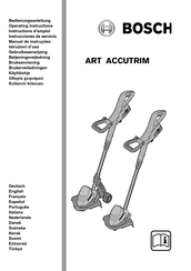 Bosch ART ACCUTRIM Gebruiksaanwijzing