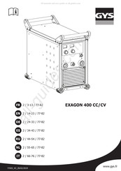 GYS EXAGON 400 CC/CV Handleiding