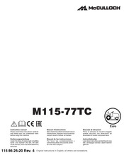 McCulloch M115-77TC Instructieboekje