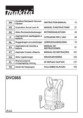 Makita DVC665 Gebruiksaanwijzing