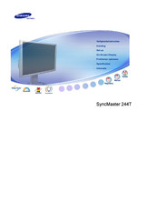 Samsung SyncMaster 244T Handleiding