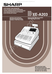 Sharp XE-A203 Gebruiksaanwijzing