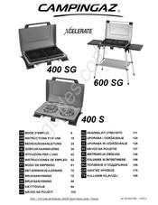 Campingaz XCELERATE 400 S Gebruiksaanwijzing