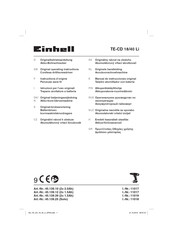 EINHELL 45.139.25 Originele Handleiding