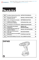 Makita DHP485 Gebruiksaanwijzing