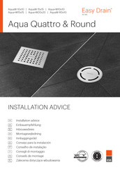 ESS Easy Drain Aqua Quattro & Round Aqua+W10x10 Bouwhandleiding