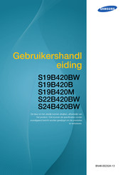 Samsung S19B420B Gebruikershandleiding