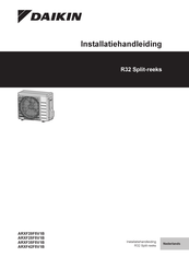 Daikin R32 Split ARXF25F5V1B Installatiehandleiding