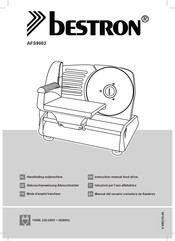 Bestron AFS9003 Handleiding