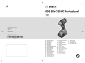 Bosch Professional GDS 18V-330 HC Oorspronkelijke Gebruiksaanwijzing