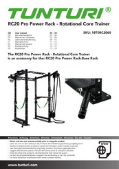 Tunturi RC20 Pro Power Rack Gebruikershandleiding