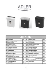 Adler europe AD 1037 Gebruikershandleiding