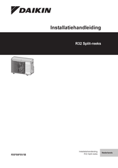 Daikin R32 Split RXF50F5V1B Installatiehandleiding