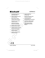 EINHELL GC-PM 46 S Originele Handleiding