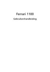 Acer Ferrari 1100 Gebruikershandleiding