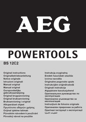 AEG Powertools BS 12C2 Oorspronkelijke Gebruiksaanwijzing