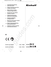 EINHELL GE-CM 36 Li Originele Handleiding
