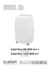 EUROM Cool-Eco 90 Wifi A++ Gebruiksaanwijzing