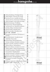 Hansgrohe Metropol 74532000 Gebruiksaanwijzing