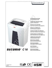 HSM SECURIO C 16 Gebruiksaanwijzing