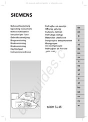 Siemens slider SL45 Gebruiksaanwijzing