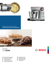 Bosch OptiMUM MUM9 Series Gebruiksaanwijzing