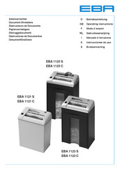 EBA 1121 S Gebruiksaanwijzing