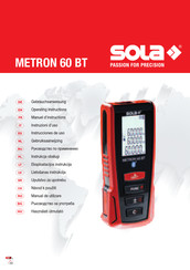 Sola METRON 60 BT Gebruiksaanwijzing