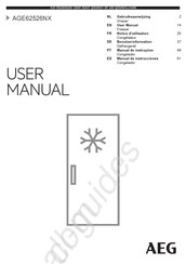 AEG AGE62526NX Gebruiksaanwijzing