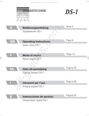 HumanTechnik DS-1 Gebruiksaanwijzing