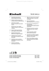 EINHELL 45.139.16 Originele Handleiding