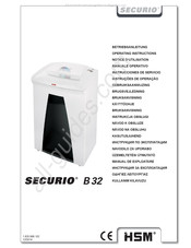 HSM SECURIO B 32 Gebruiksaanwijzing