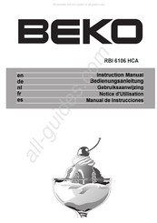 Beko RBI 6106 HCA Gebruiksaanwijzing