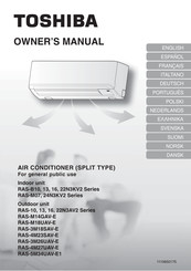 Toshiba RAS-M14GAV-E Handleiding