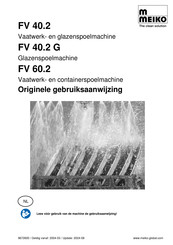 Meiko FV 60.2 Originele Gebruiksaanwijzing