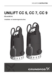 Grundfos Unilift CC 5 Installatie- En Bedieningsinstructies