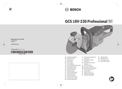 Bosch Professional GCS 18V-230 Oorspronkelijke Gebruiksaanwijzing