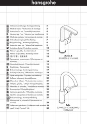 Hansgrohe Metris S 31159000 Gebruiksaanwijzing