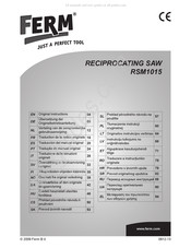 Ferm RSM1015 Vertaling Van De Oorspronkelijke Gebruiksaanwijzing