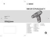 Bosch GSB 12V-15 Professional Oorspronkelijke Gebruiksaanwijzing