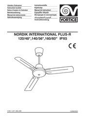 Vortice NORDIK INTERNATIONAL PLUS-R 120/48 Gebruiksaanwijzing