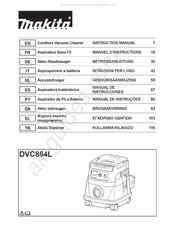 Makita DVC864L Gebruiksaanwijzing