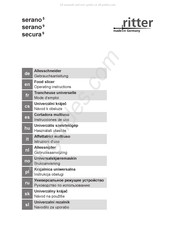 Ritter secura9 Gebruiksaanwijzing