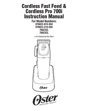 Oster 76023CL Instructiehandleiding