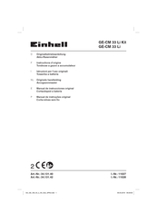 EINHELL GE-CM 33 Li Kit Originele Handleiding