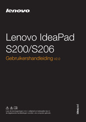 Lenovo IdeaPad S206 Gebruikershandleiding