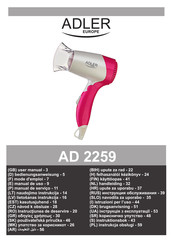 Adler europe AD 2259 Handleiding