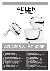 Adler europe AD 4206 Handleiding