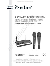 IMG STAGELINE TXS-2402SET Gebruiksaanwijzing