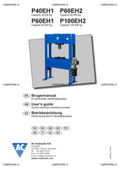 AC Hydraulic P100EH2 Handleiding